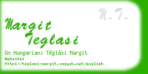 margit teglasi business card